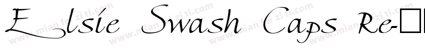 Elsie Swash Caps Re字体转换
